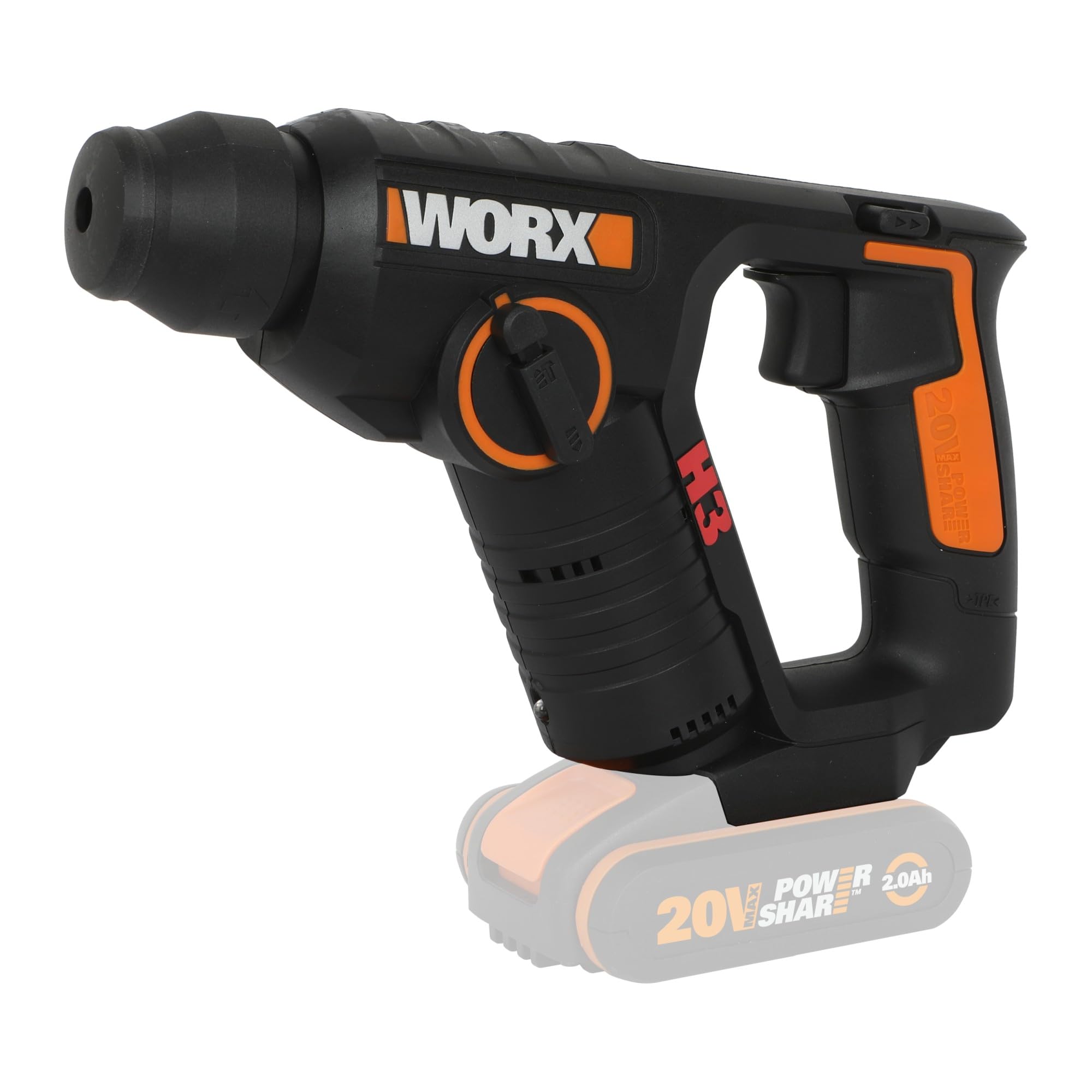 Worx WX390 trapano SDS Plus 20V solo corpo pneumatico
