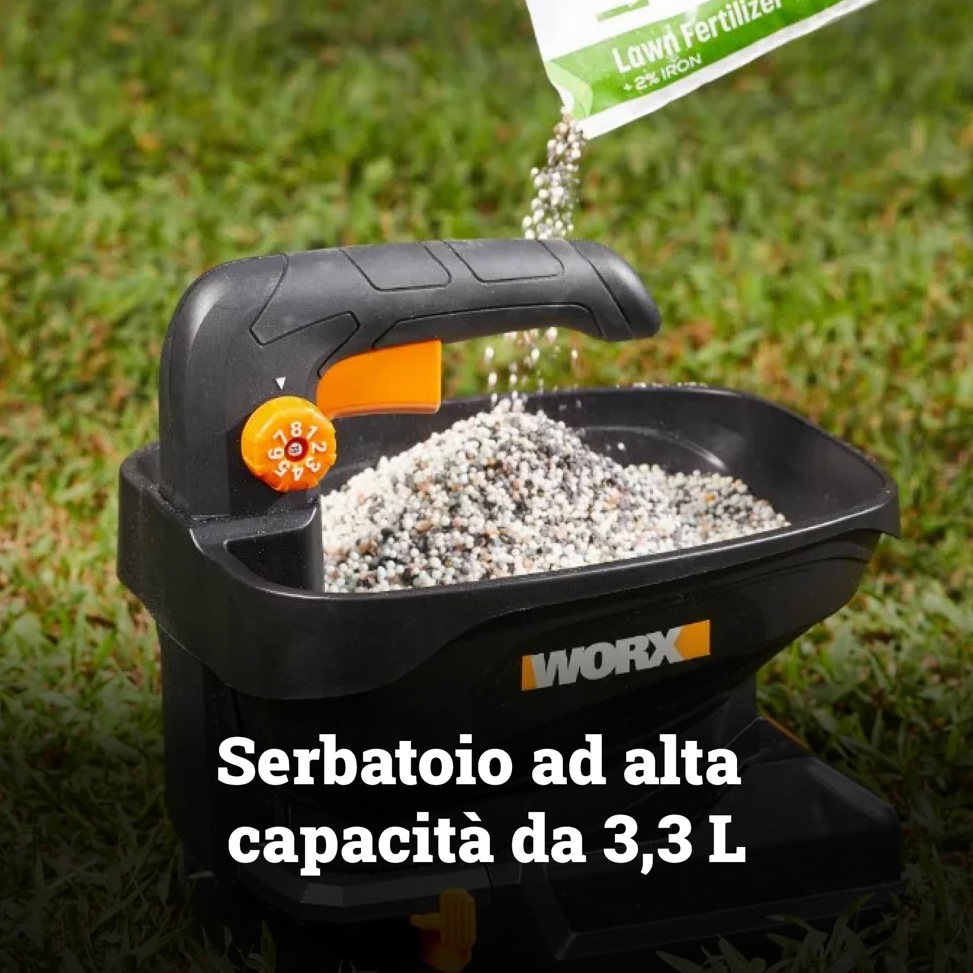 Worx WG869E.9 spandiconcime 20V 3,3L 550mq solo corpo