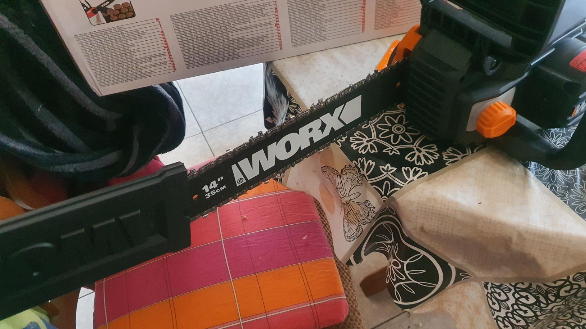 Worx WG384E Motosega a Batteria 40V 2 Batterie 35cm Brushless