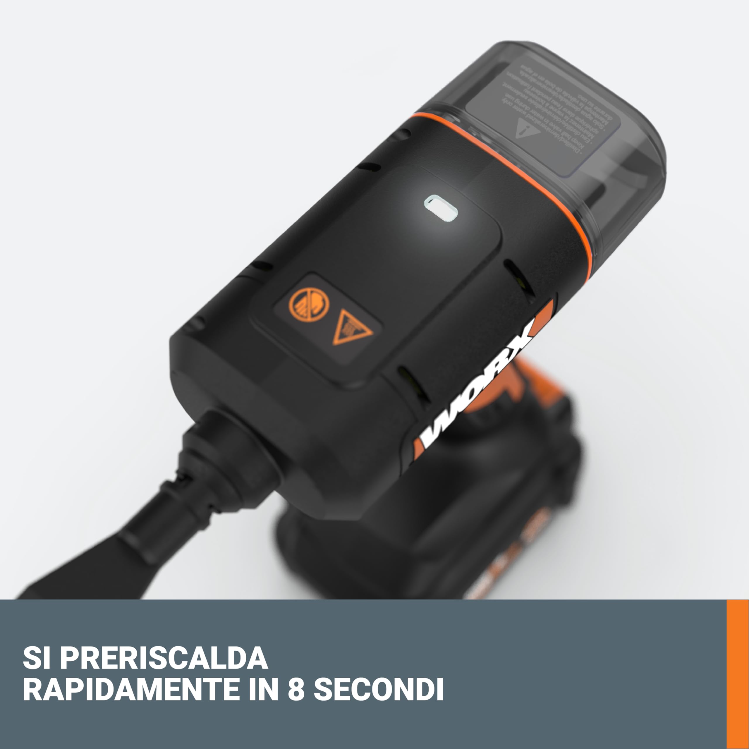 Worx WX770.9 pulitore a vapore 20V senza batteria