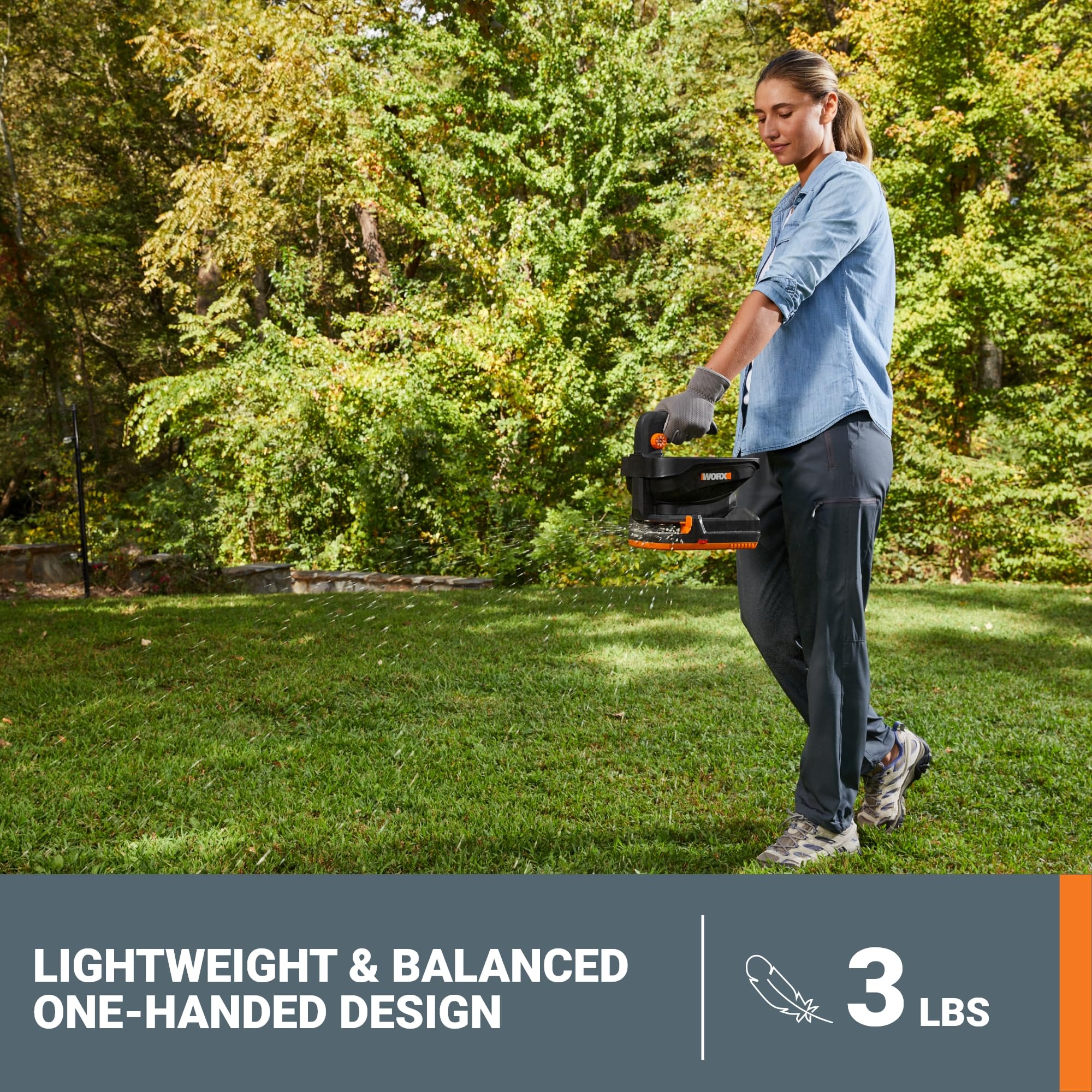 Worx WG869 spandiconcime a batteria 20V 6 velocità anti-intaso