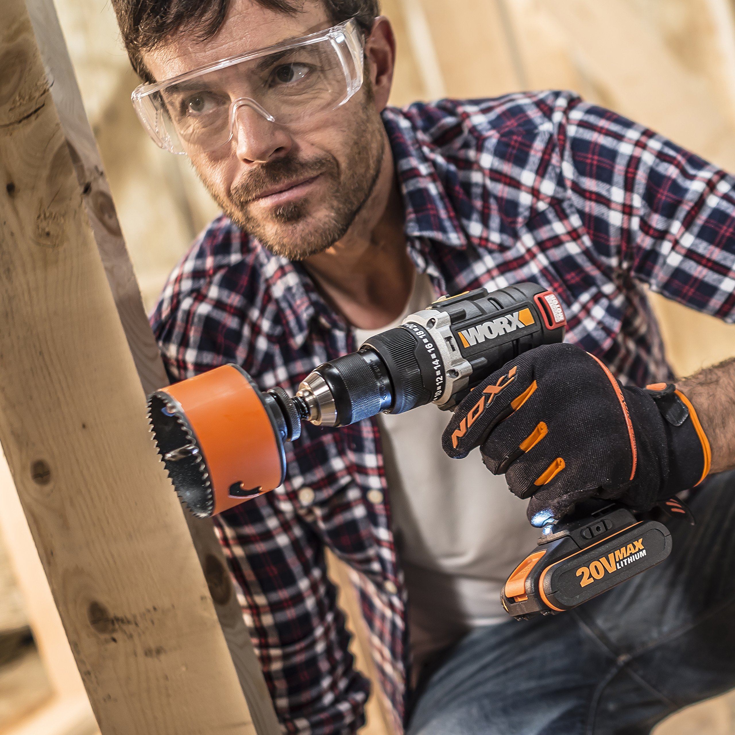 Worx WX373.1 trapano percussione brushless 20V 2Ah