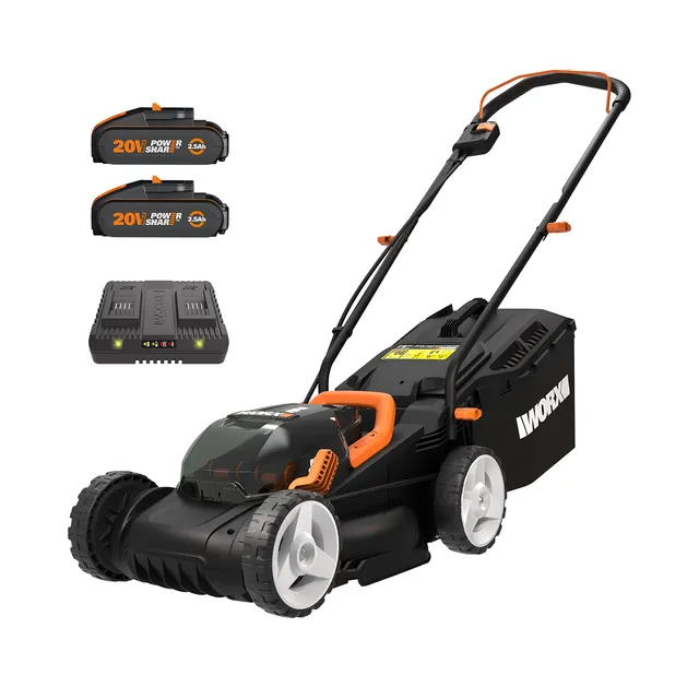 Worx WG779E Tosaerba 40V Taglio 34cm 2x2,5Ah 280mq