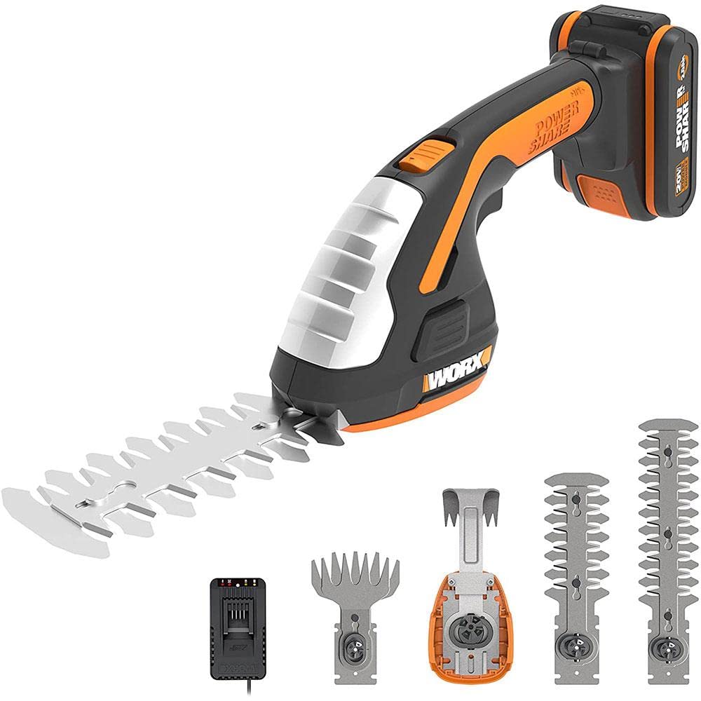 Worx WG801E Forbice Batteria 20V 3 lame siepe erba
