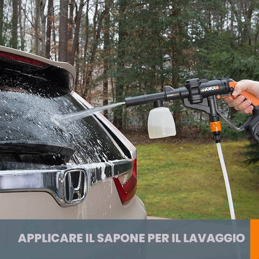 WORX Hydroshot WA4072 kit accessori pulizia nero 4 pezzi