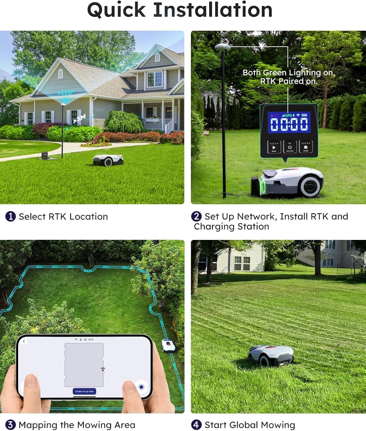 Anthbot Genio robot tosaerba 3600mq senza filo RTK