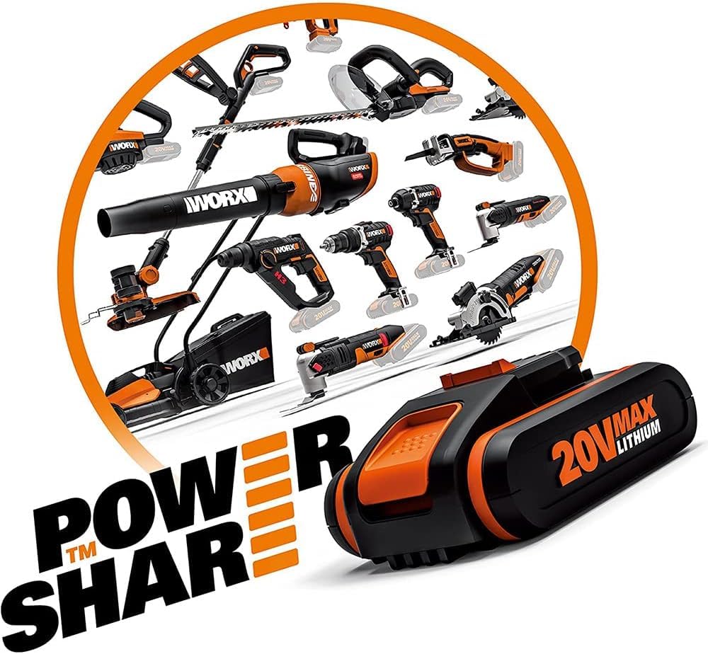 WORX WA3639 batteria 20V 2.0Ah PowerShare litio