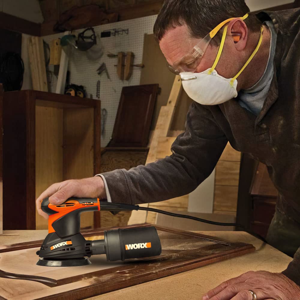 Worx WX652.1 levigatrice roto-orbitale 125 mm 300 W velcro