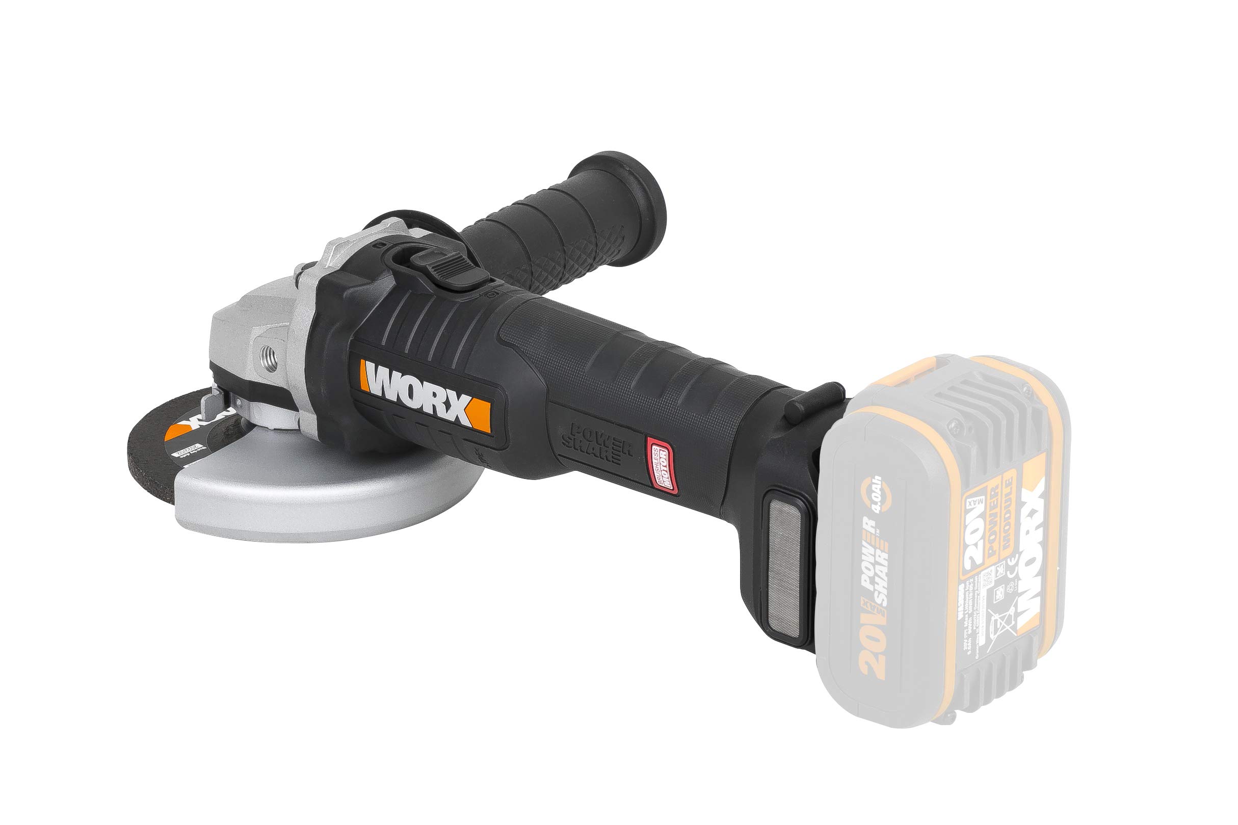 Worx WX813.9 smerigliatrice angolare 20V 115mm solo corpo brushless