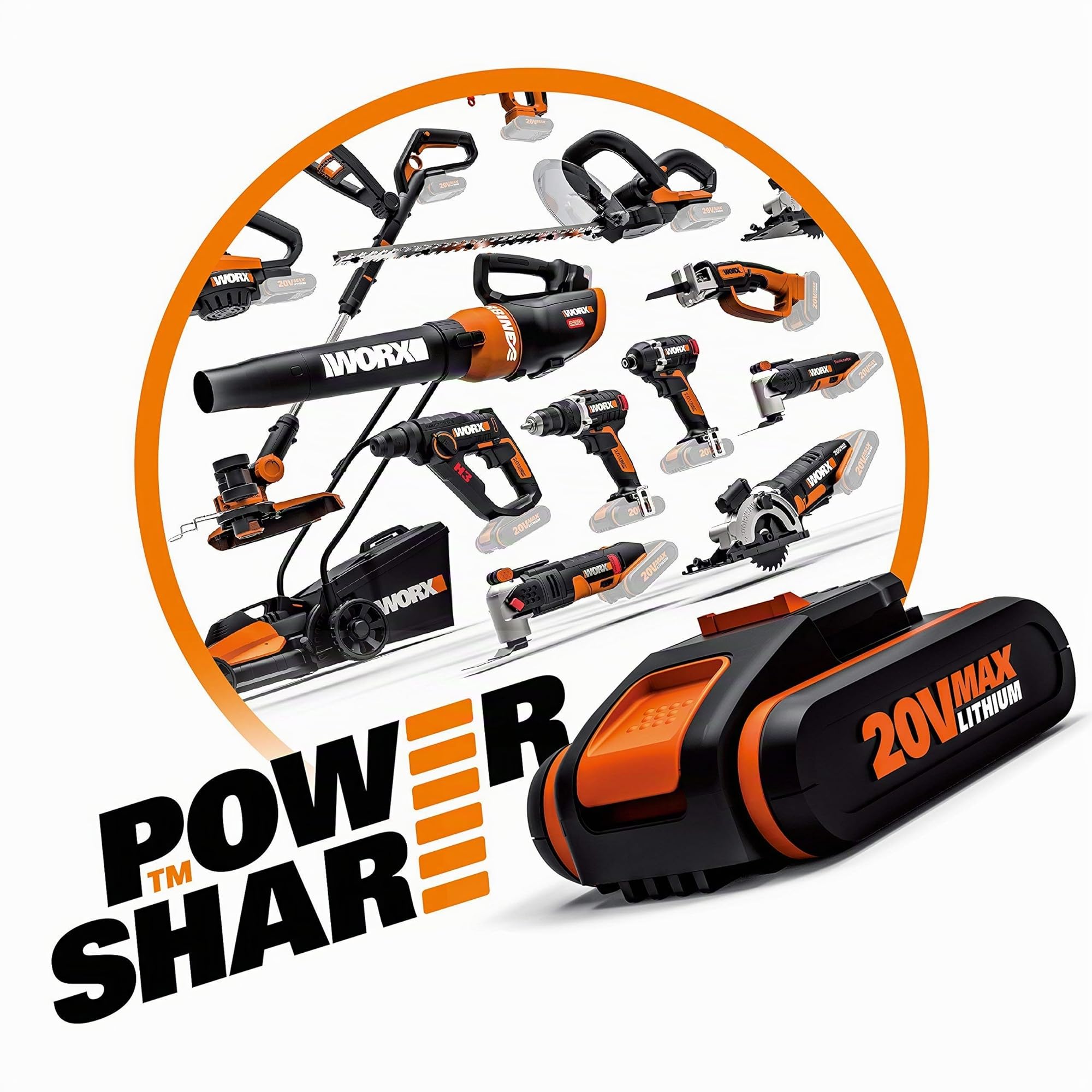 Worx WG349E.9 potatore telescopico 20V solo corpo