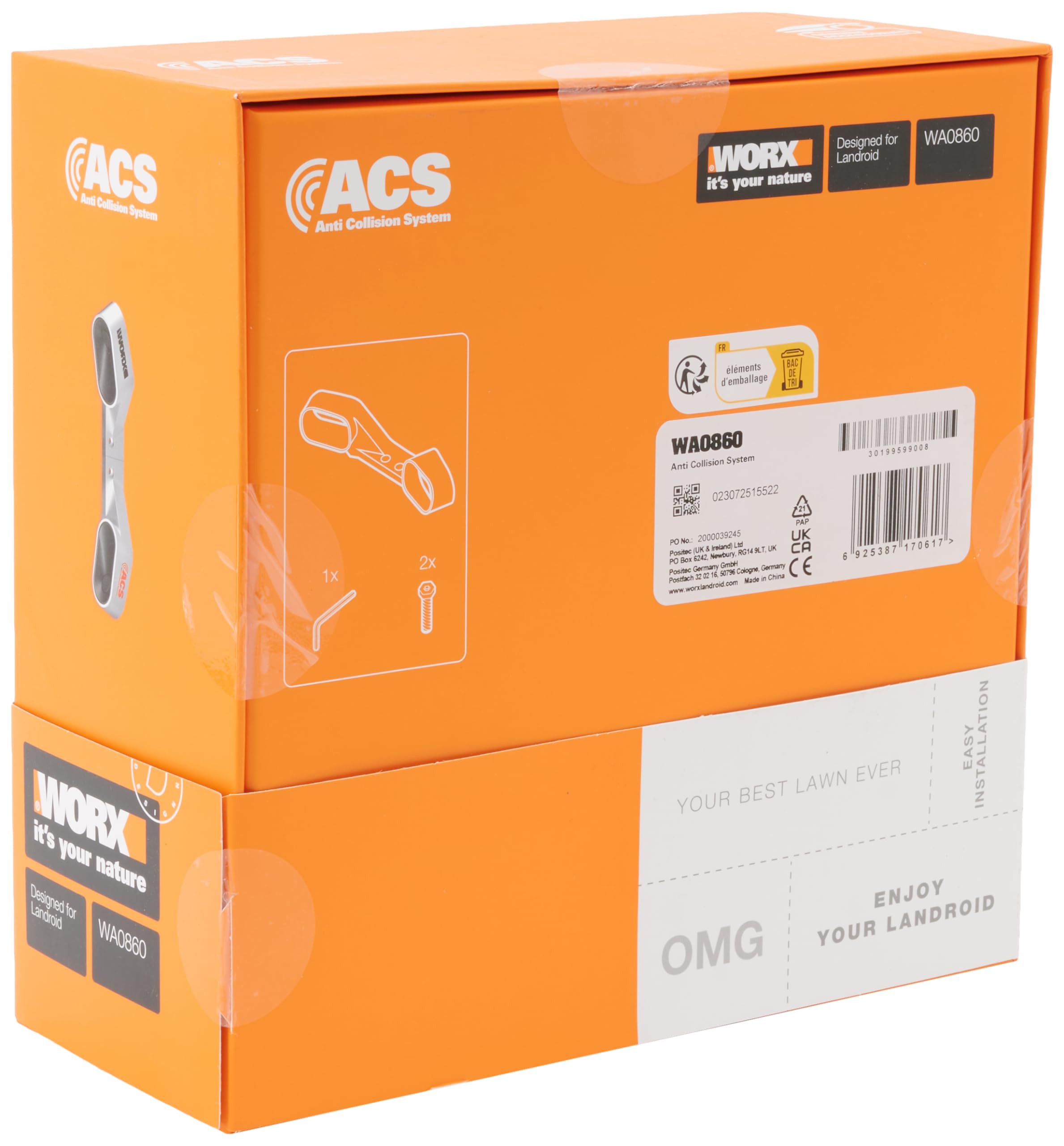 WORX WA0860 modulo ACS Landroid sensore urto