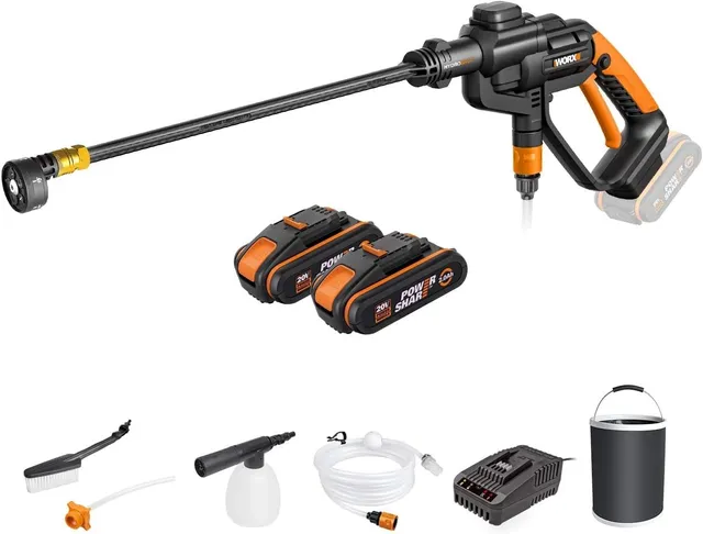 Worx WG620E.4 idropulitrice Hydroshot 20V kit 2 batterie