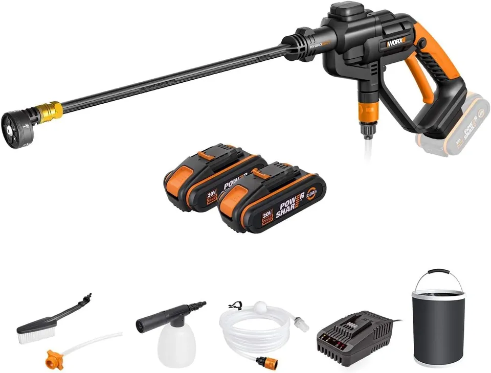 Worx WG620E.4 idropulitrice Hydroshot 20V kit 2 batterie