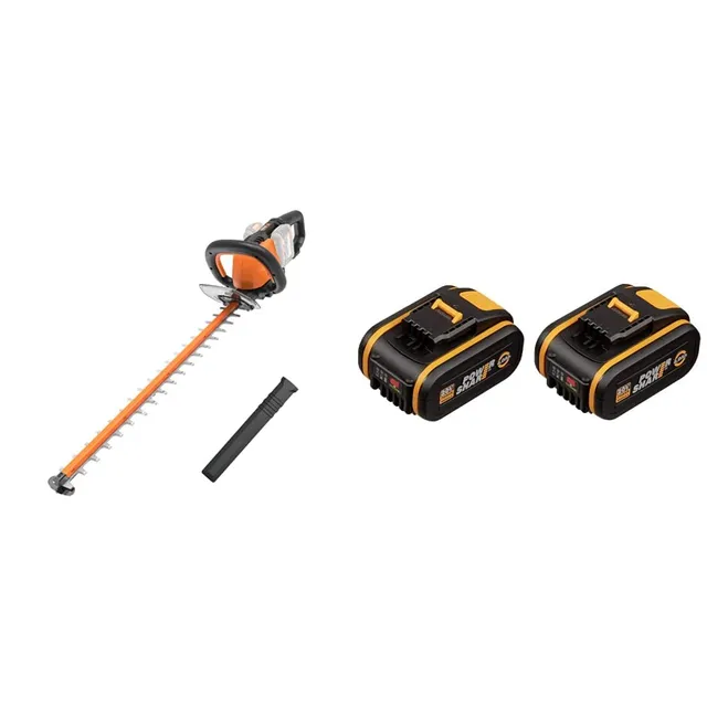 Worx WG284E.9 tagliasiepi 40V 27mm + 2 batterie 4Ah