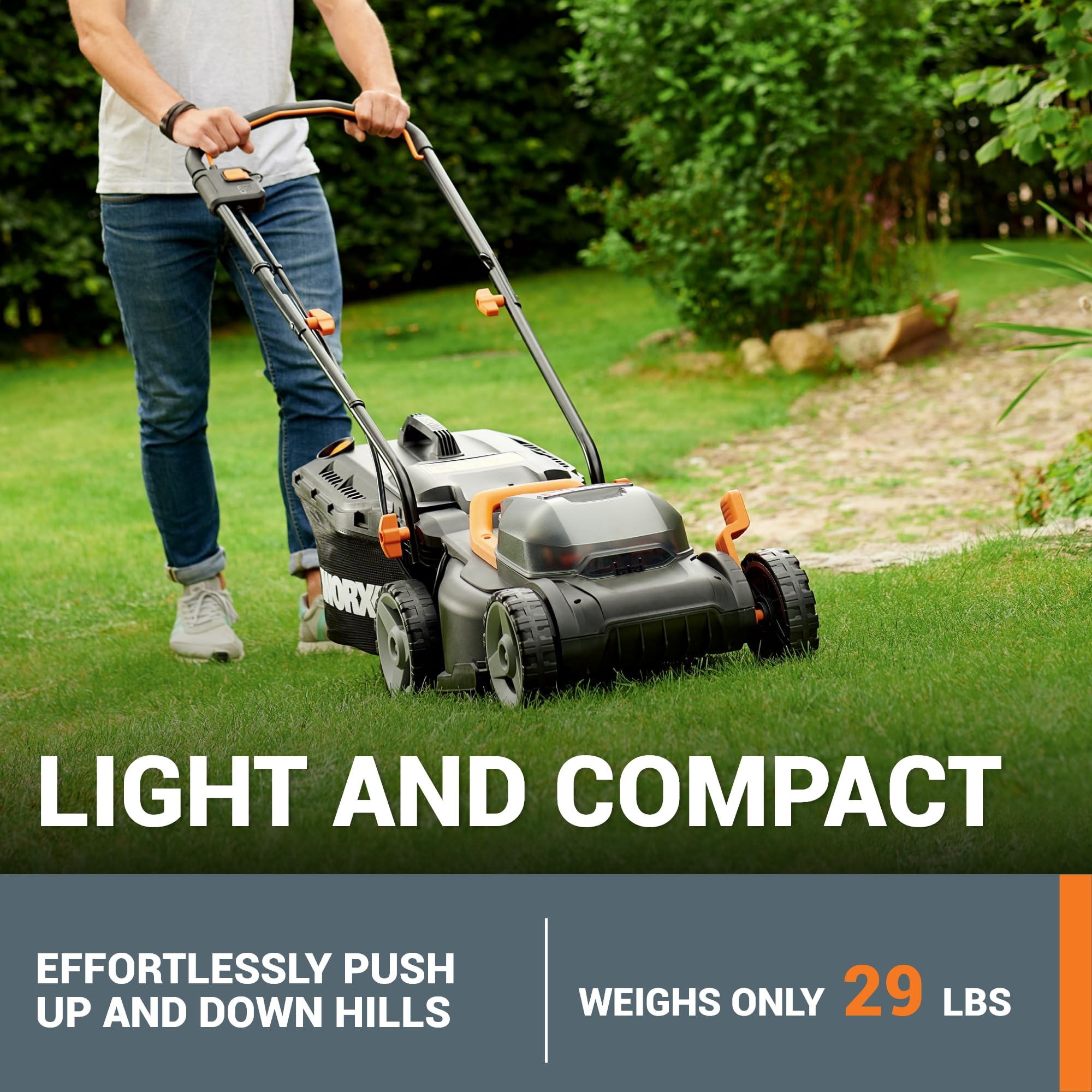 Worx WG779 tosaerba a batteria 40V 36cm 2 batterie