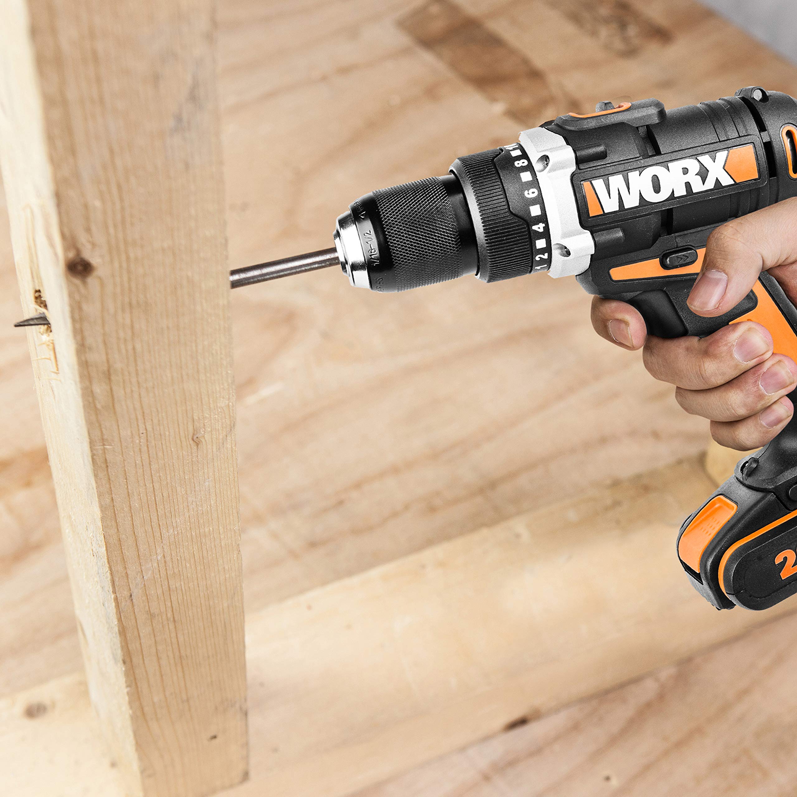 Worx WX183.1 trapano avvitatore 20V 50Nm con batteria