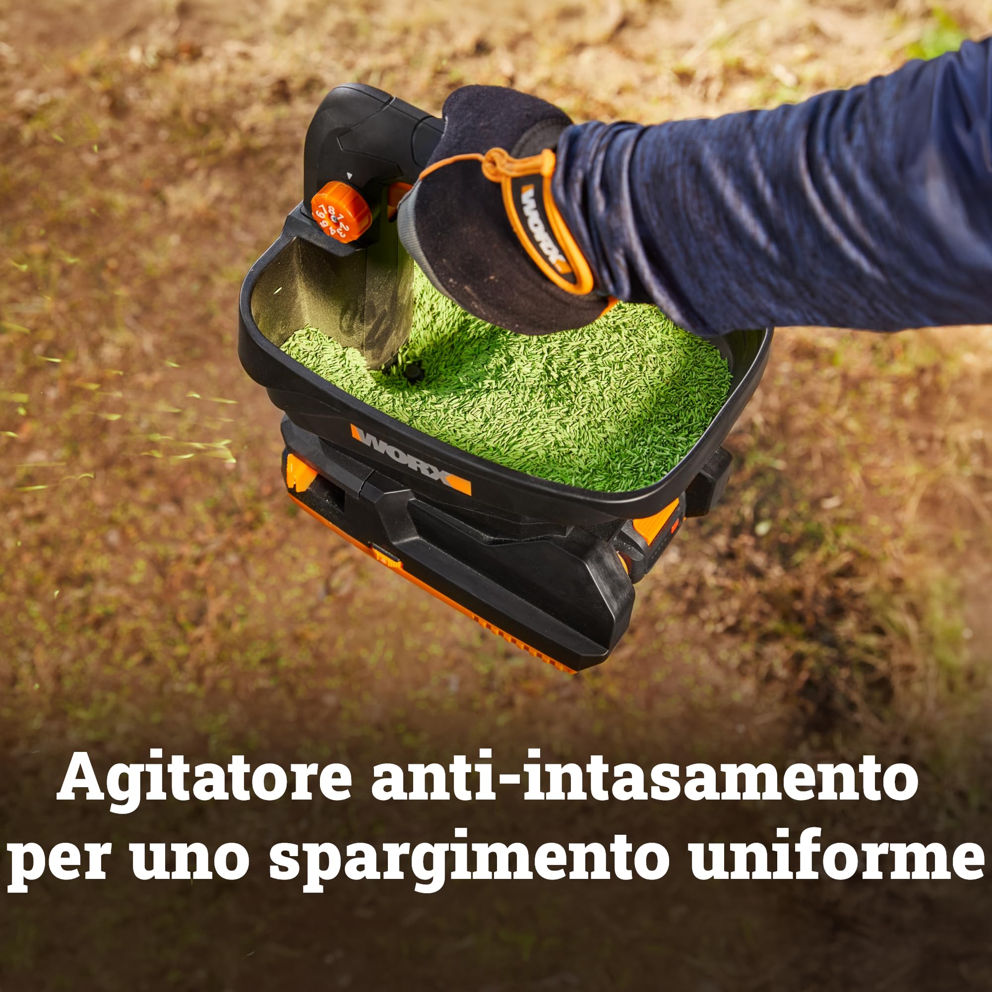 Worx WG869E.9 spandiconcime 20V 3,3L 550mq solo corpo