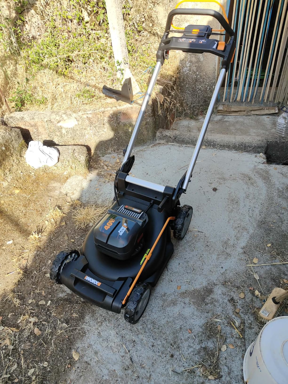 WORX WG749E Rasaerba Batteria 40V Taglio 46 cm Prato 500 mq