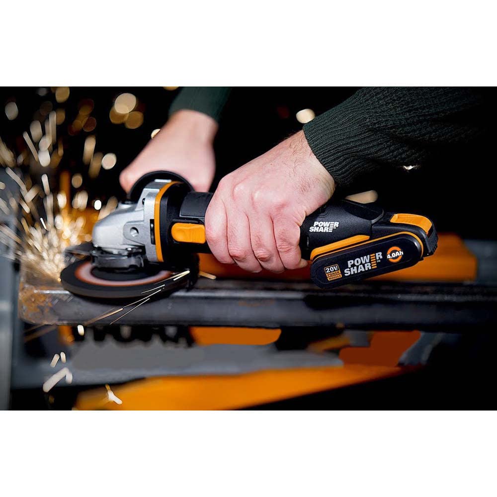 Worx WX803 Smerigliatrice Angolare 125mm Kit 2 Batterie