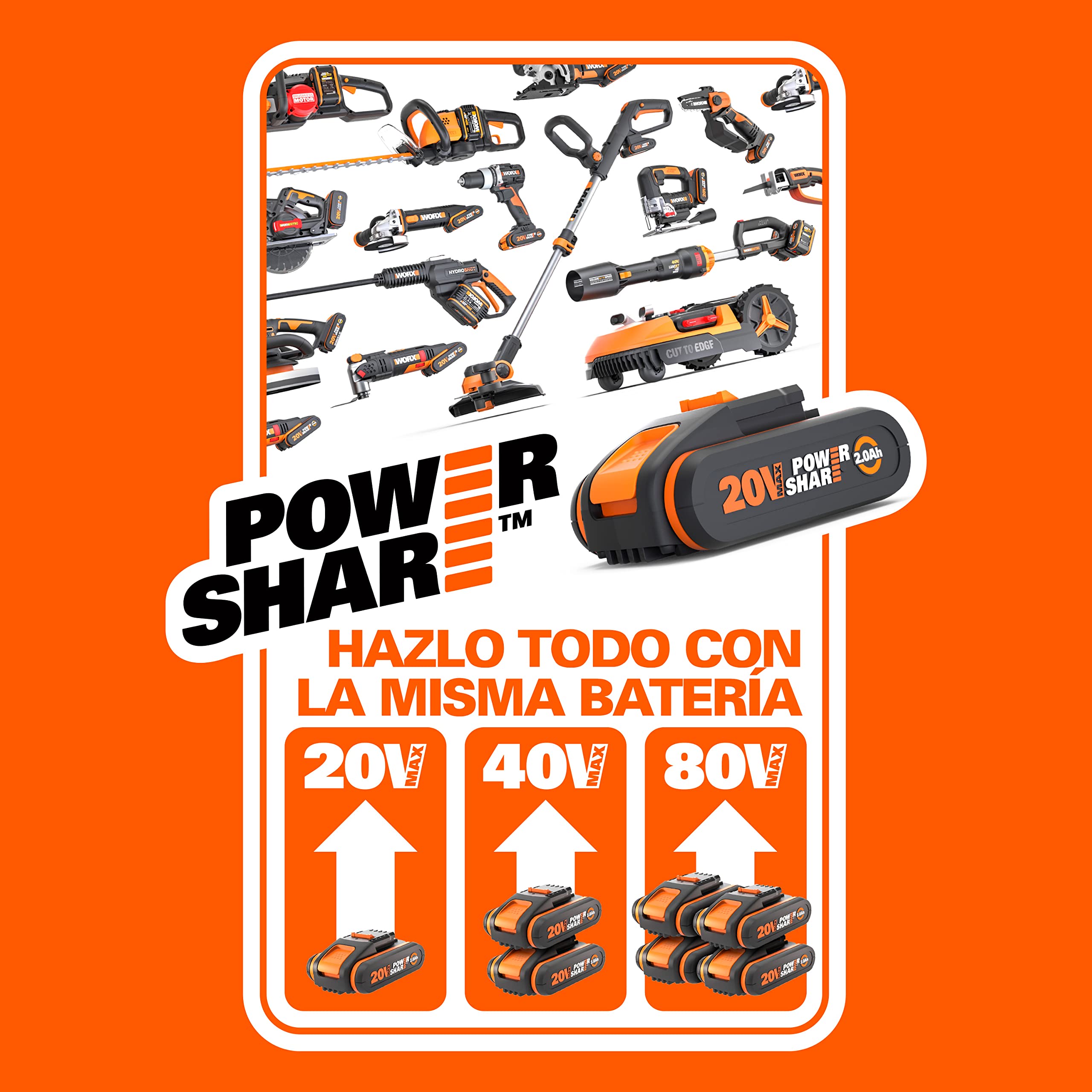Worx WX391 Martello Perforatore 20V SDS Plus 13 mm
