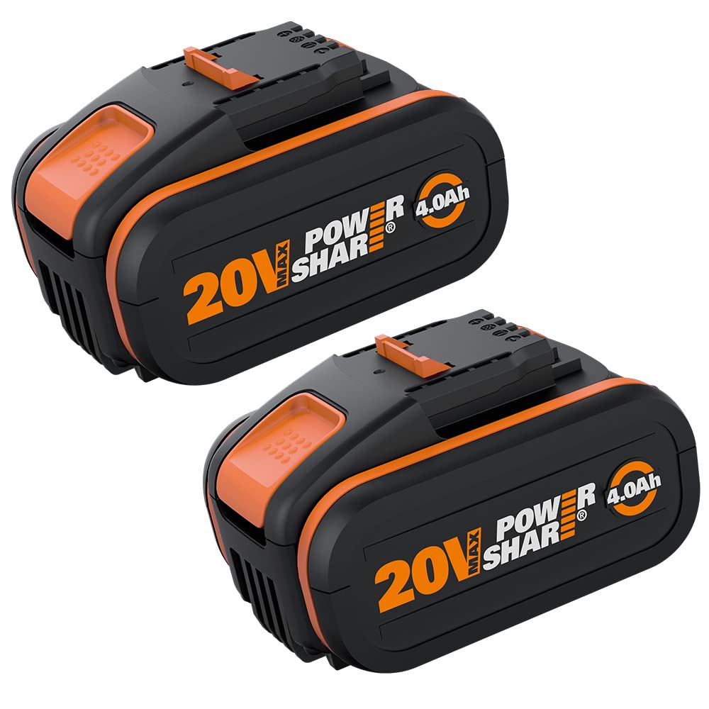 Worx WX3553.2 batterie 20V 4,0 Ah 2 pezzi