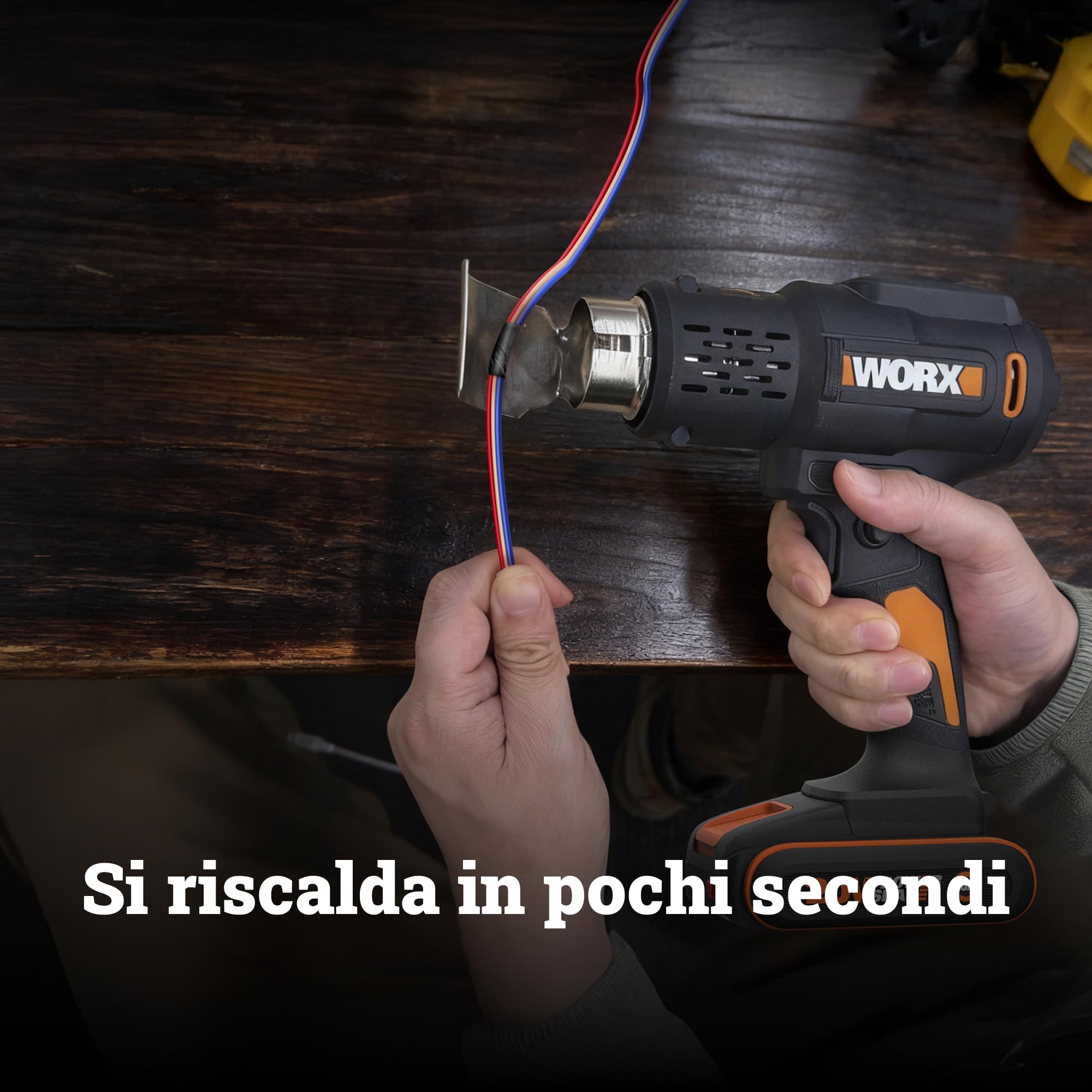 Worx WX015 Pistola Termica a Batteria 20V 2Ah 600°C