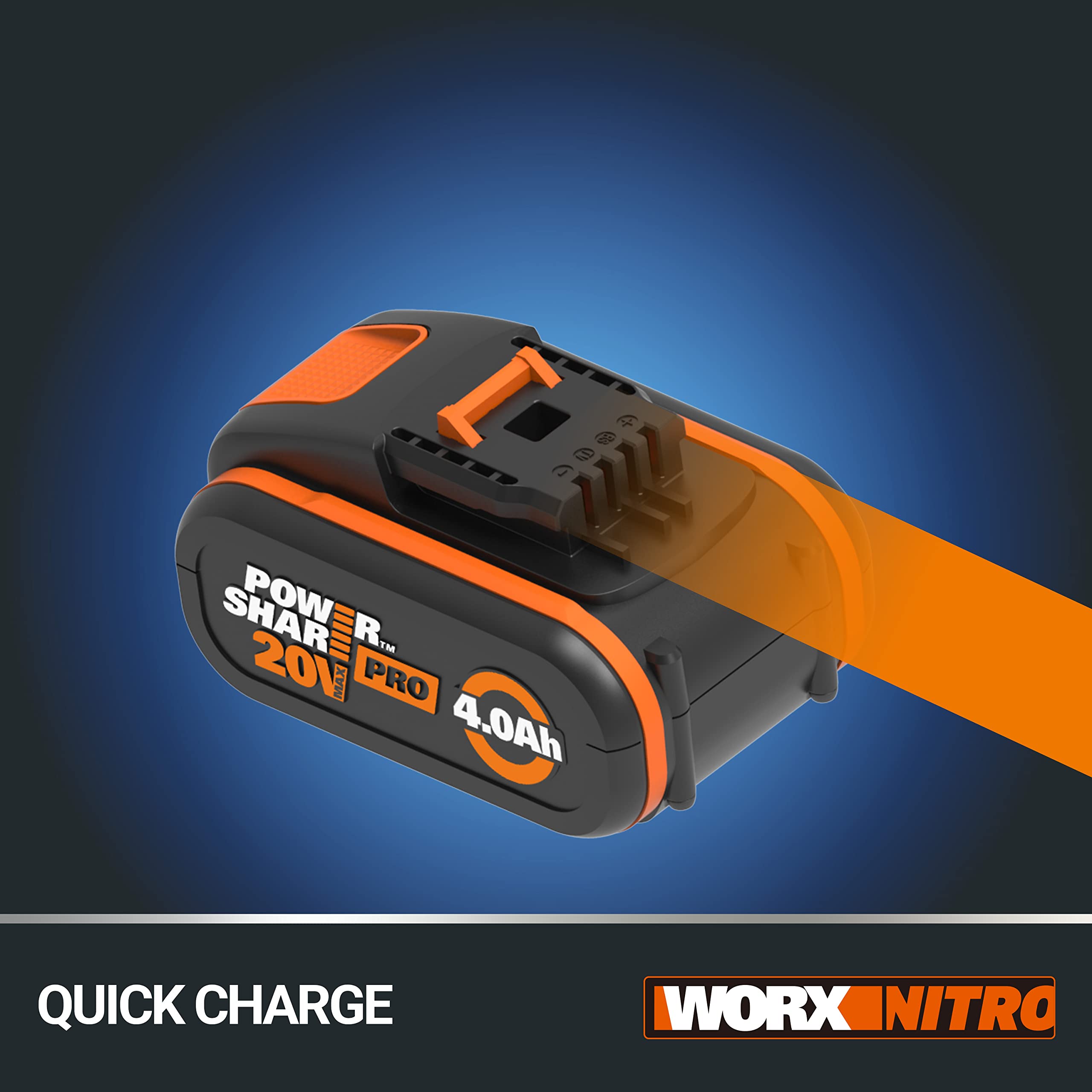 WORX WA3014 Batteria PowerShare Pro 20V 4.0Ah Singola