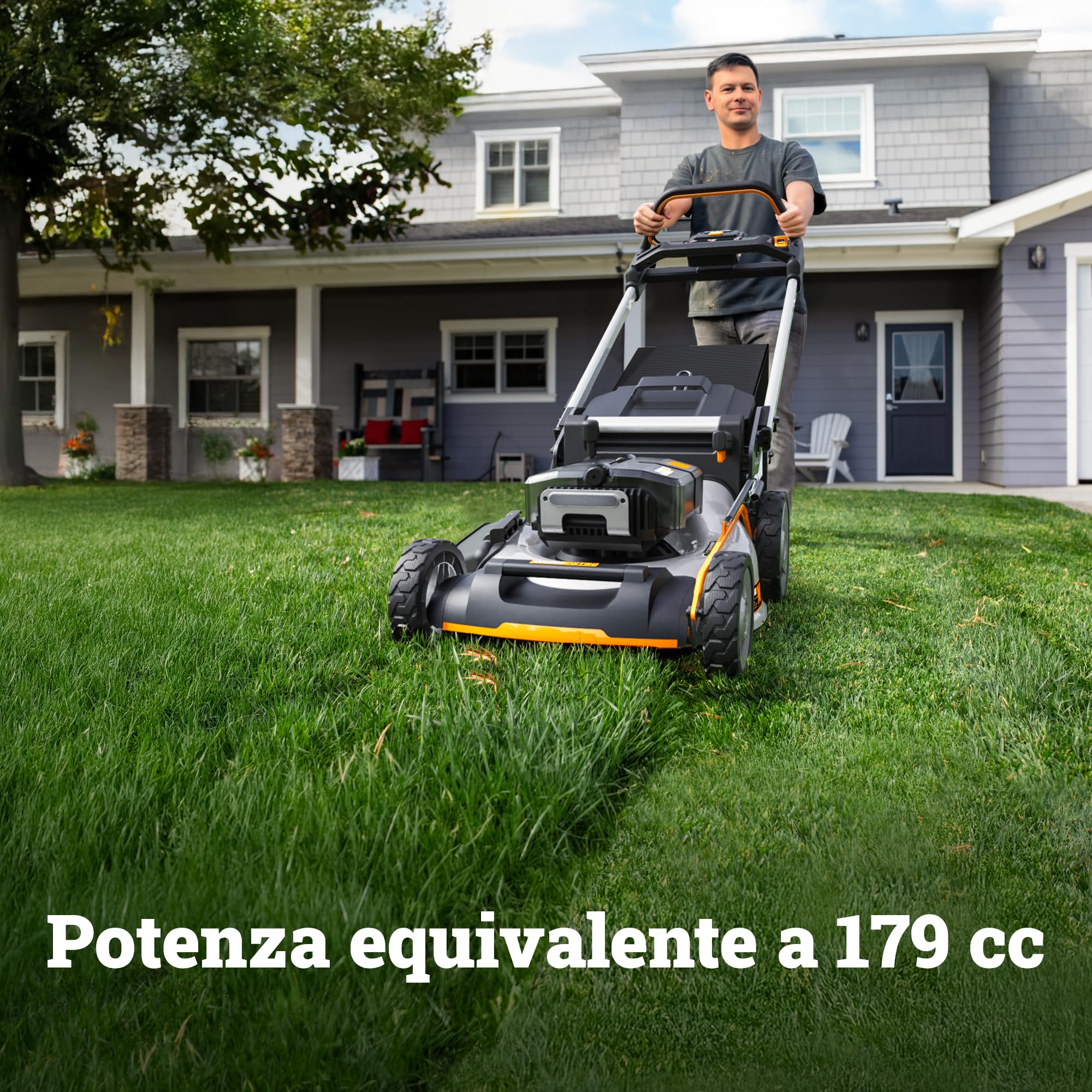 Worx WG761E rasaerba 80V taglio 51 cm prato grande