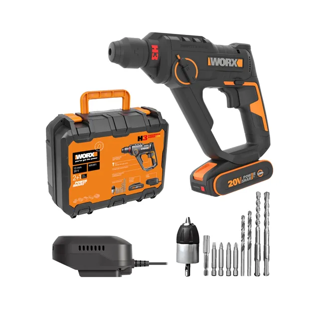 Worx WX391 Martello Perforatore 20V SDS Plus 13 mm