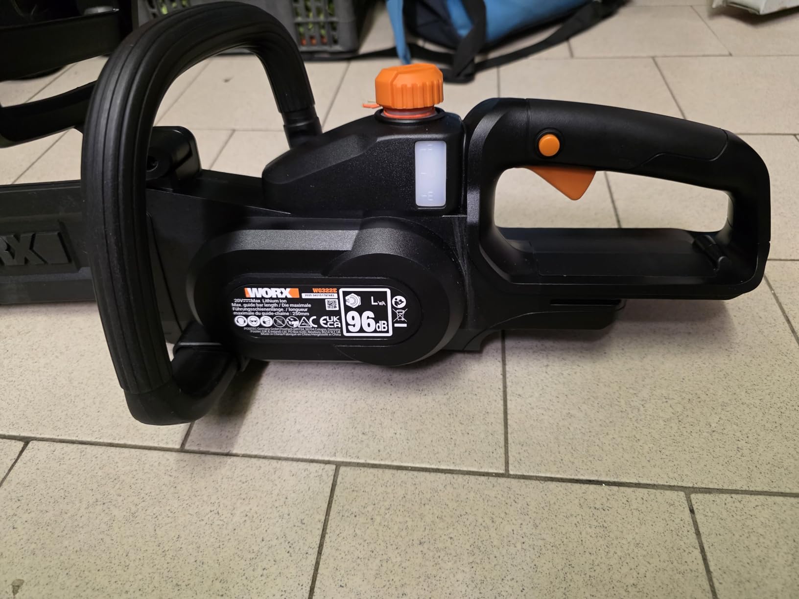 Worx WG322E.9 motosega a batteria 25 cm solo corpo