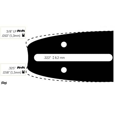 Nemura barra motosega 35 cm per AEG passo 3/8 LP