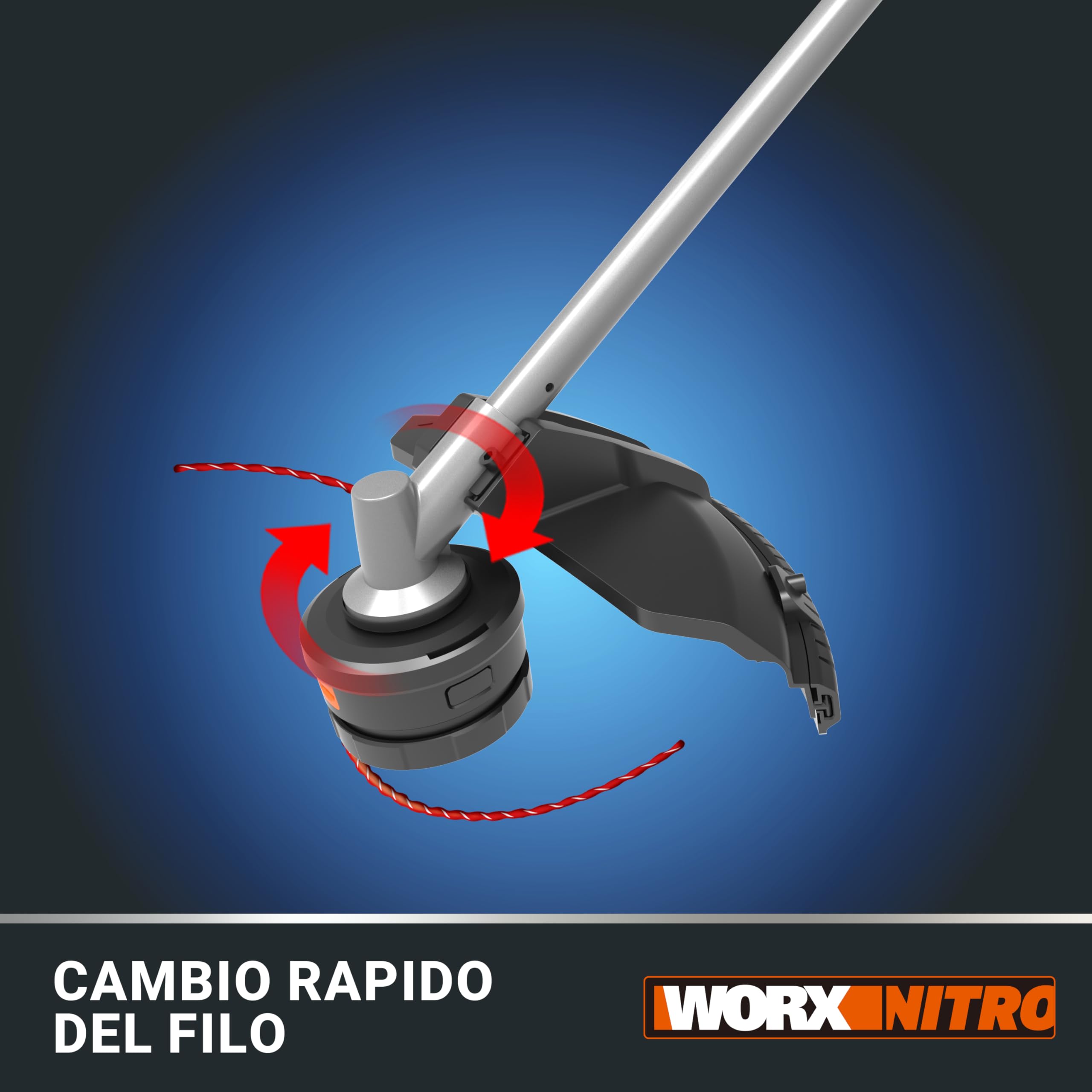 WORX WG186E.92 decespugliatore batteria 38 cm senza batteria
