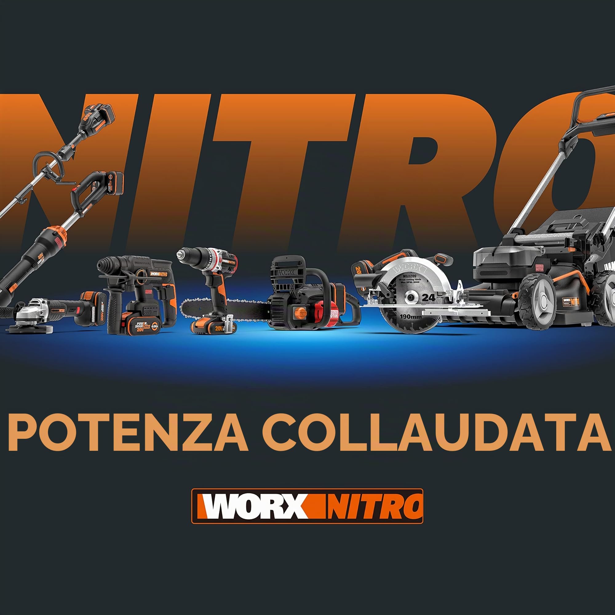 Worx Nitro WX102.1 trapano avvitatore batteria 60 Nm