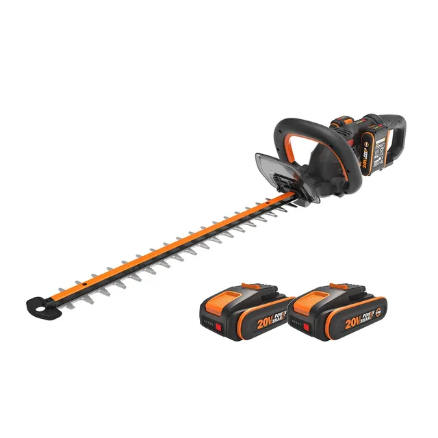 Worx WG286E tagliasiepi 40V 61cm 2 batterie 2Ah taglio 27mm