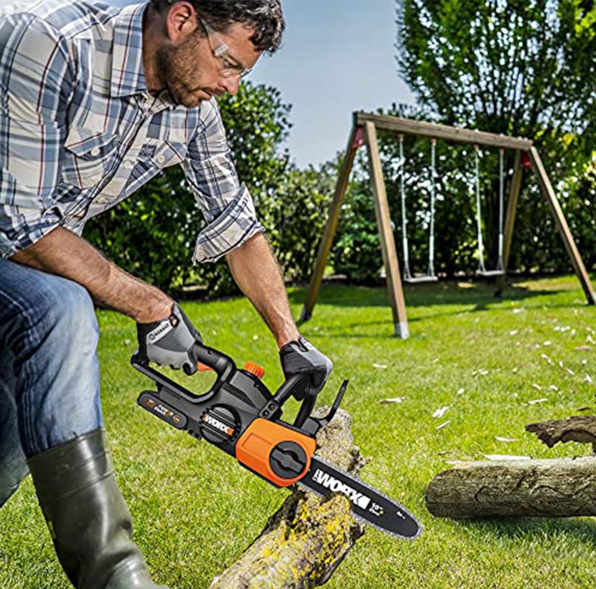 Worx WG322E.9 motosega a batteria 25 cm solo corpo