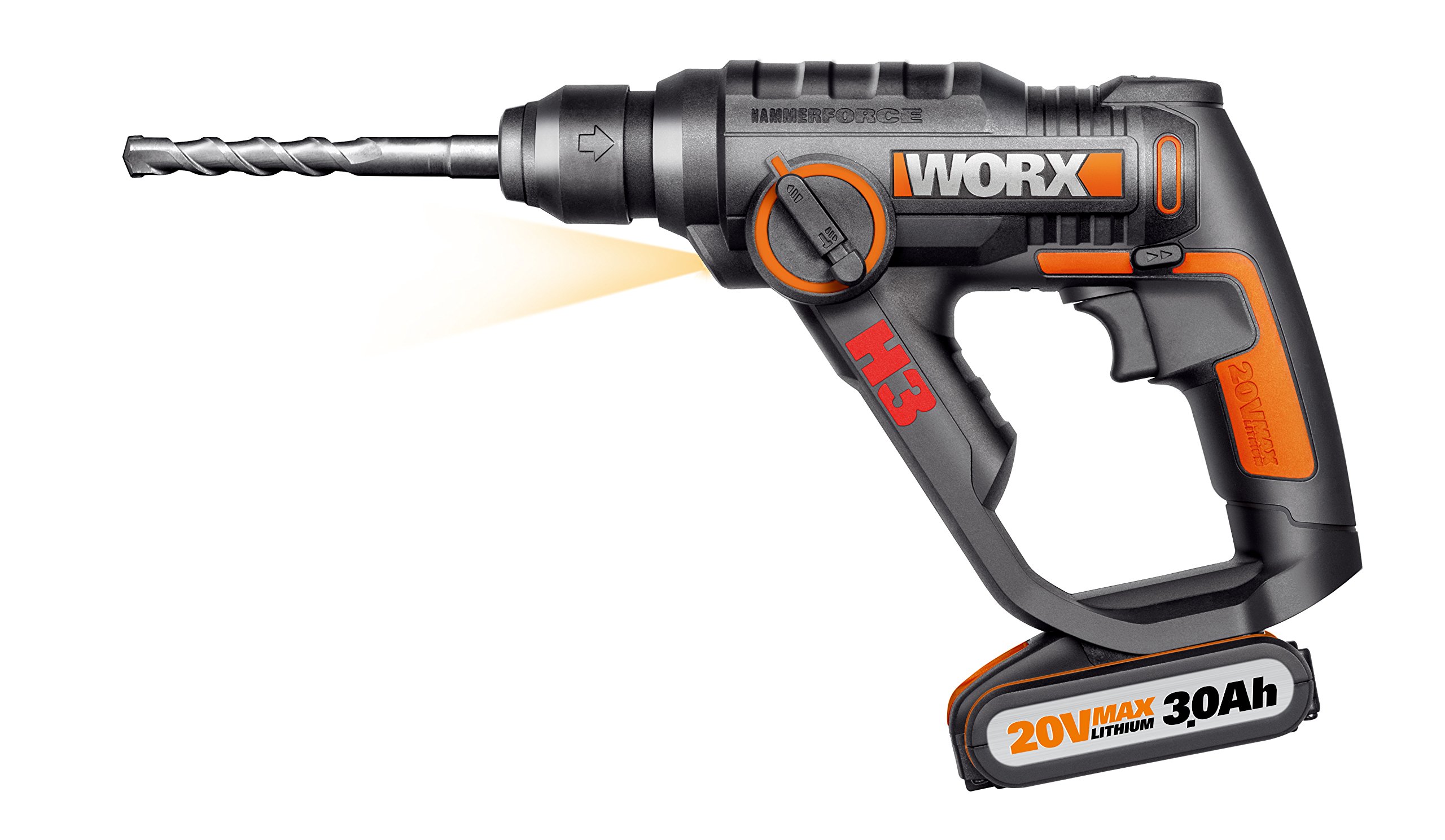 Worx H3 WX390.31 trapano martello avvitatore 20V 3,0Ah 3in1