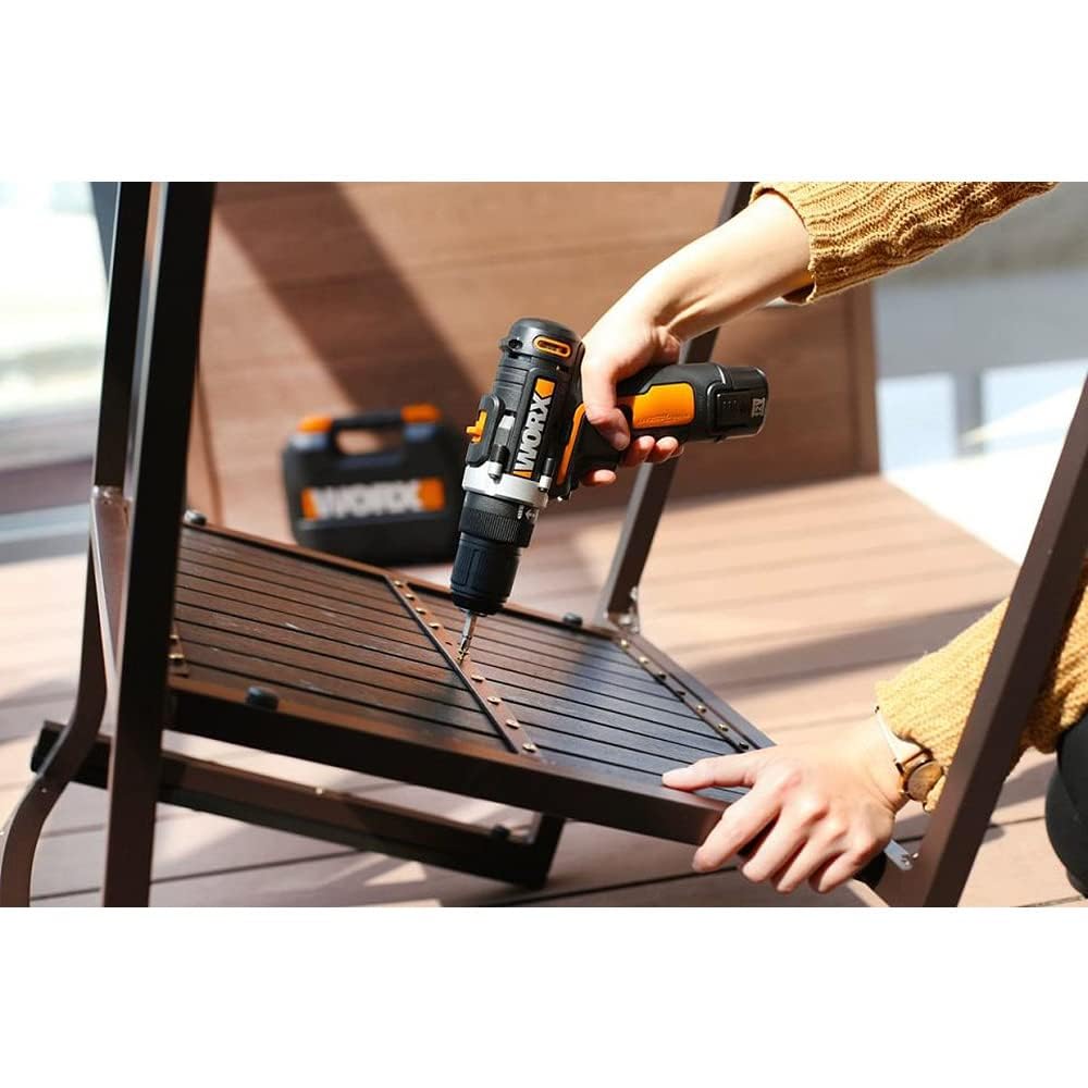 Worx WX128.3 trapano avvitatore 12V con 2 batterie