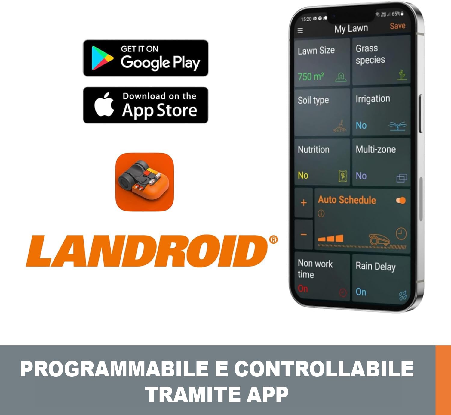 Worx Landroid WR155E robot rasaerba 2000mq