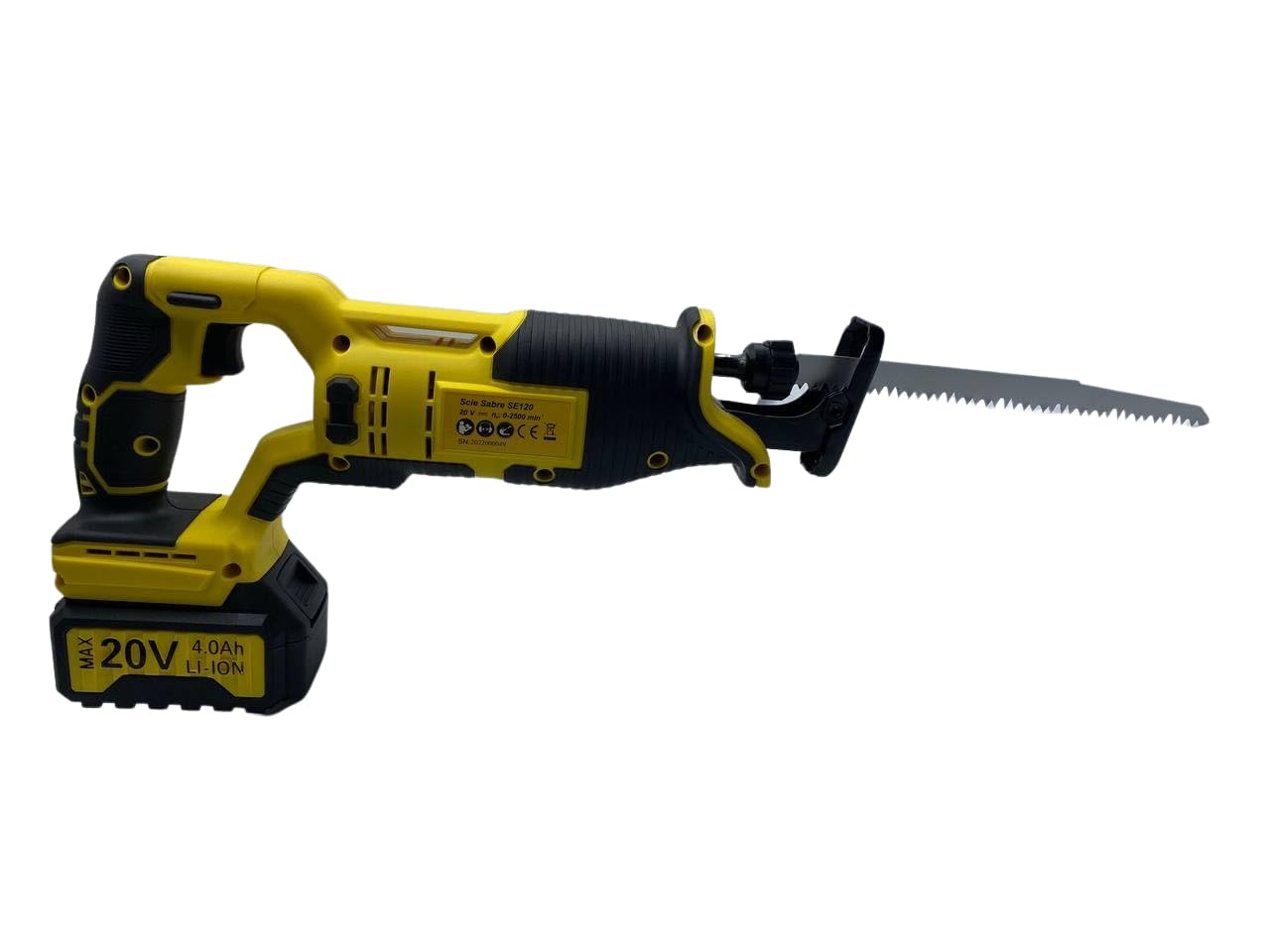 Nemura SE120 Sega a Sciabola 20V con 2 Batterie Lame Legno