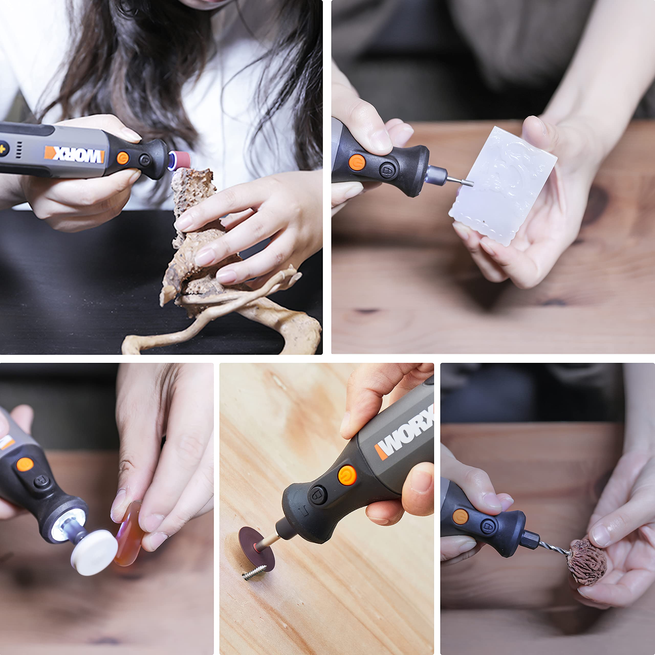 Worx WX106 Utensile Rotativo 8V 23 accessori incisione