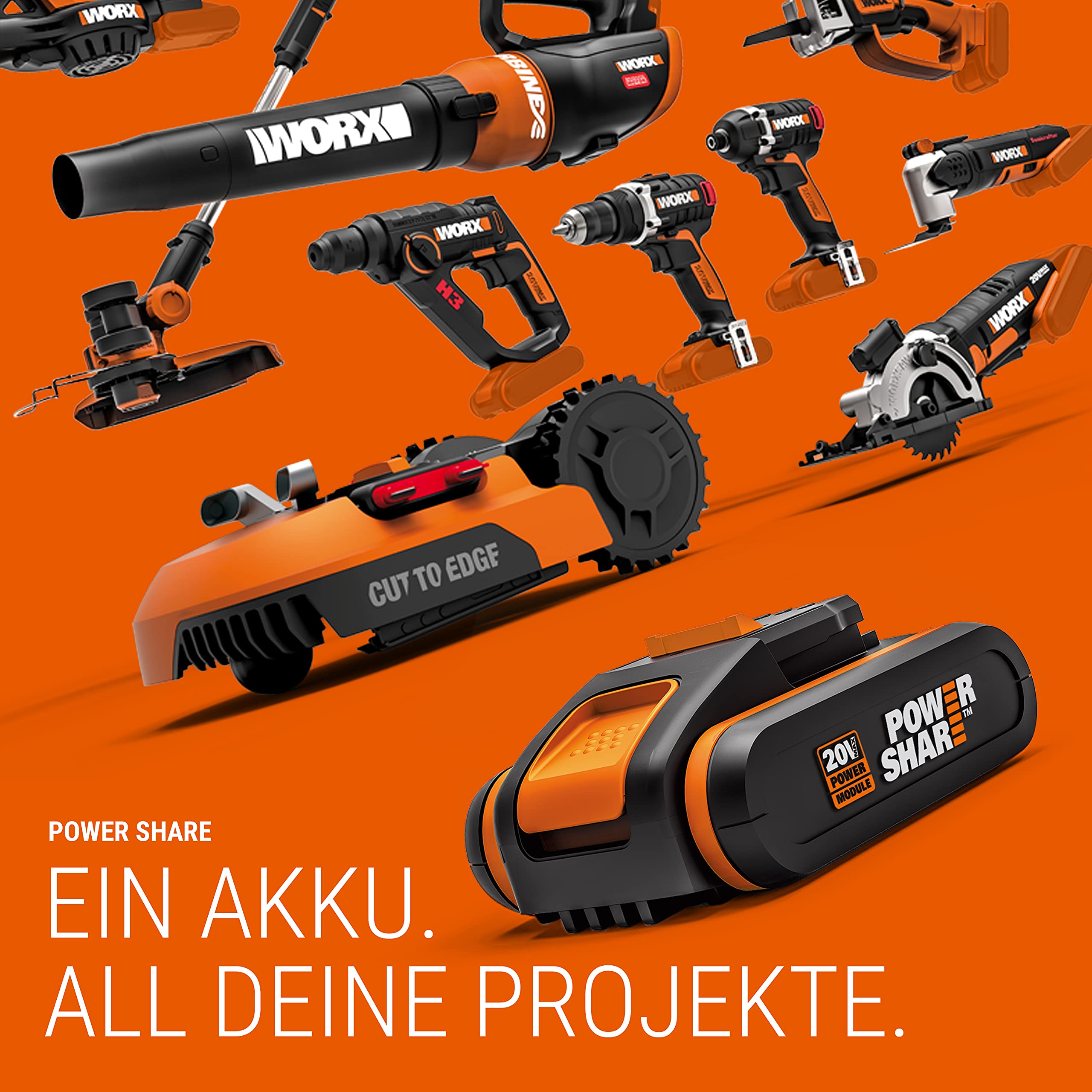 Worx WX373.1 trapano percussione brushless 20V 2Ah