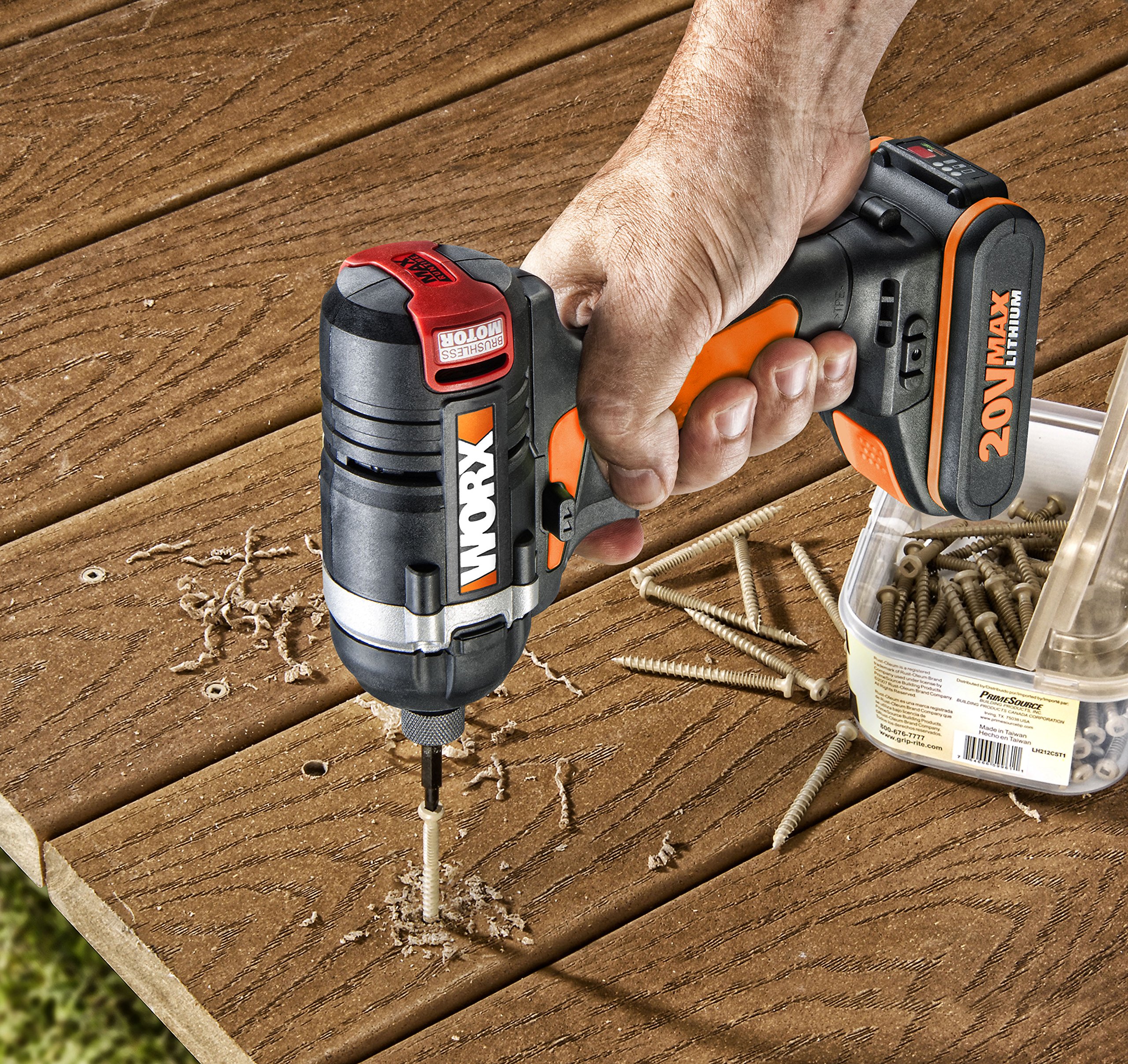 Worx WX292 Avvitatore a Impulsi 20V 2 Batterie 2,0Ah