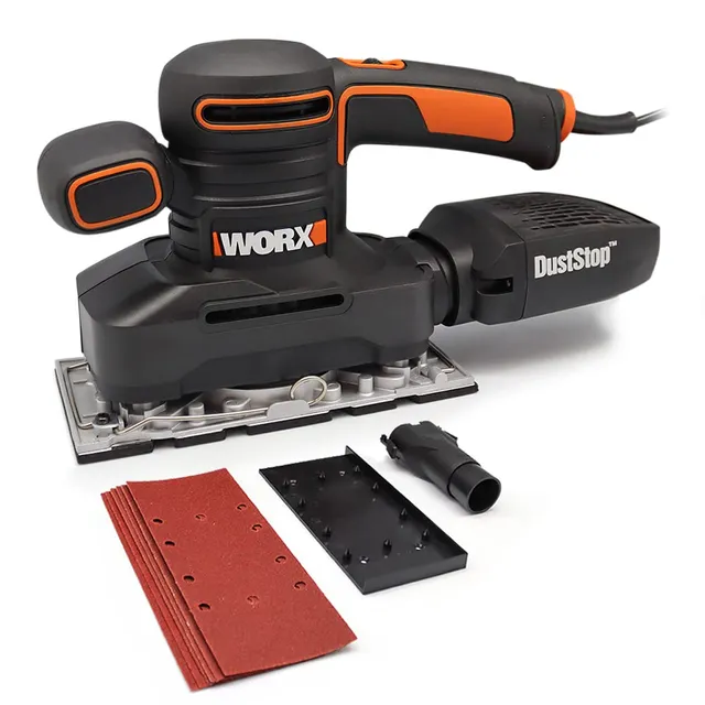 WORX WX641 Levigatrice Orbitale 250W con Fissaggio Rapido