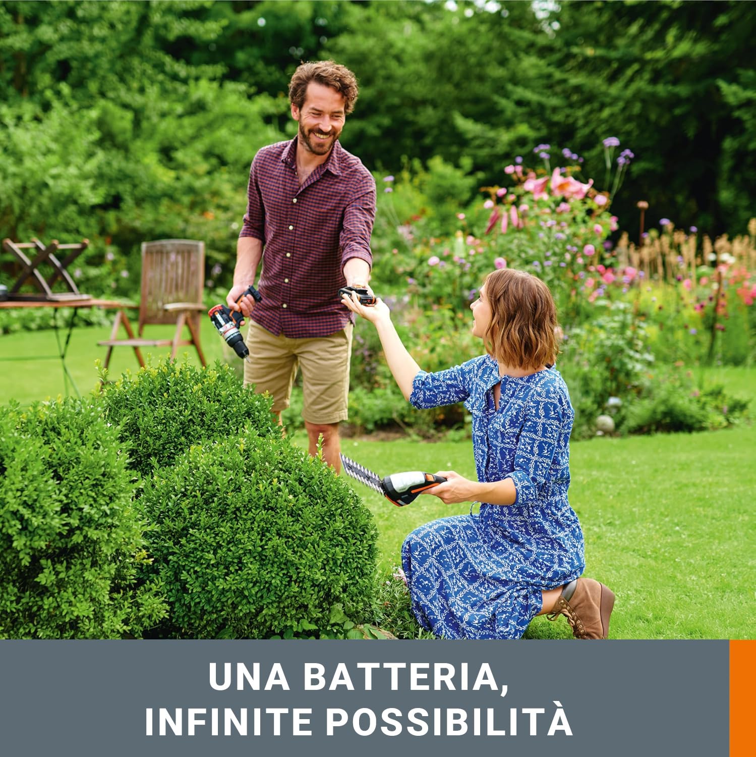 WORX WA3644 Batteria PowerShare Pro 20V 4Ah 2 Pezzi