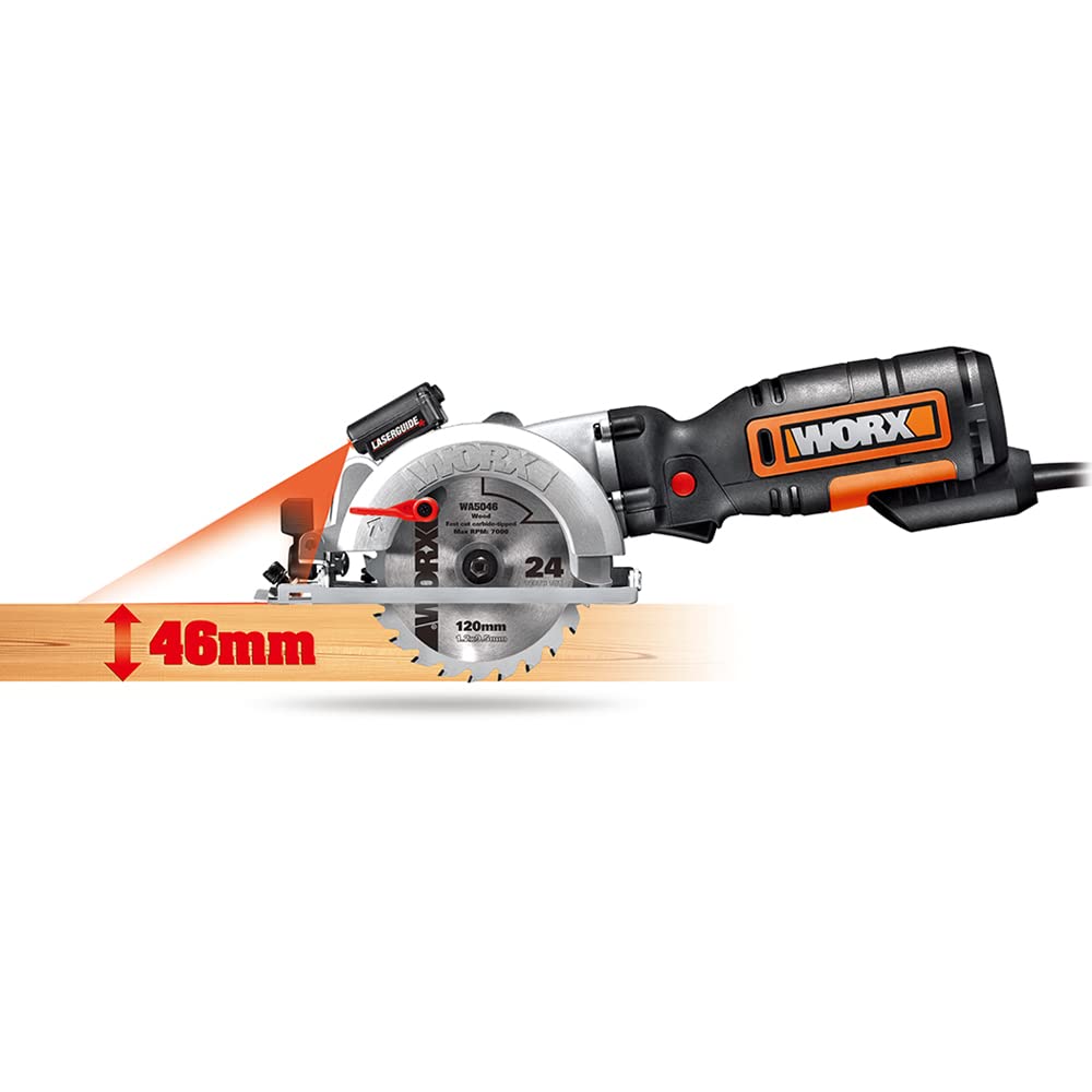 Worx WX427 sega circolare compatta 710W con laser