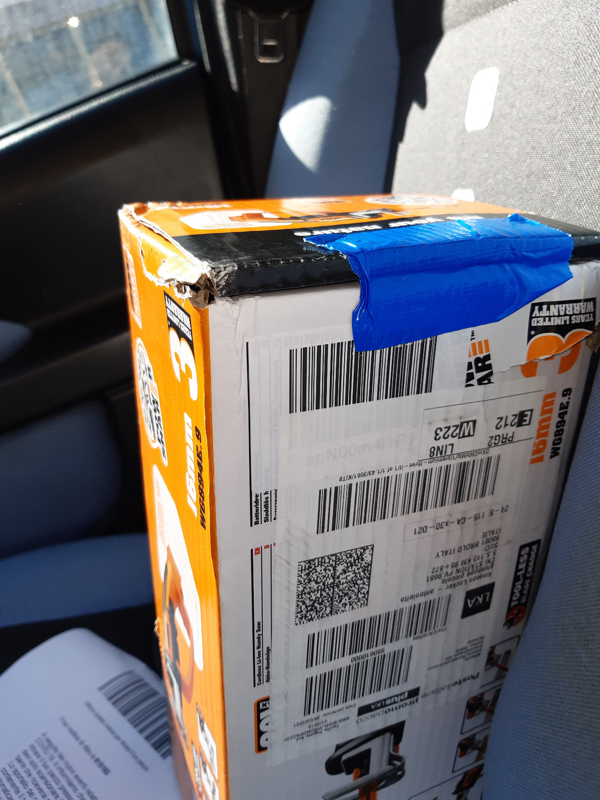 Worx WG894E.9 sega a gattuccio 20V solo corpo 60 mm