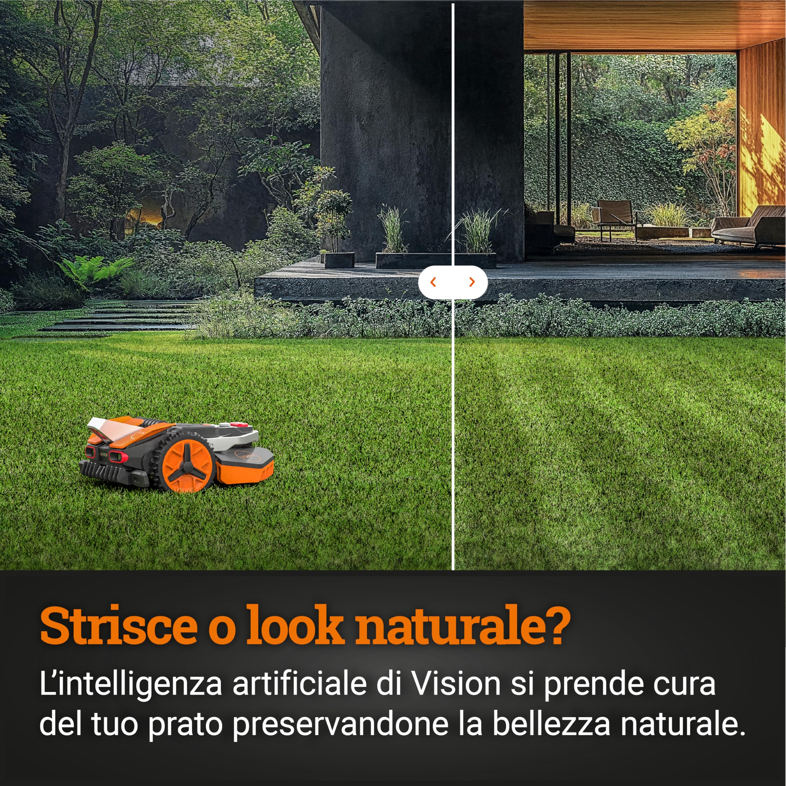 Worx Landroid Vision WR205E robot rasaerba 550 mq AI