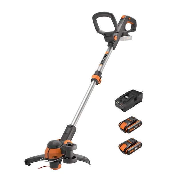 Worx WG163E.3 tagliabordi batteria 20V con 2 batterie 2.0Ah