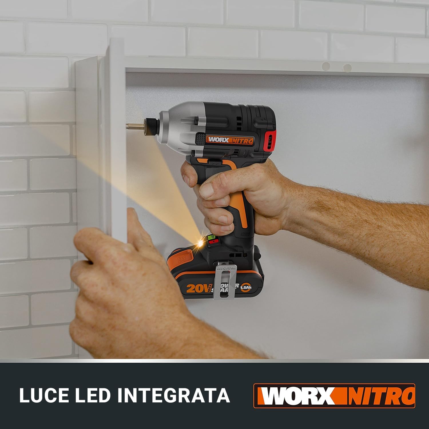 Worx WX261.9 avvitatore a impulsi 20V solo corpo 230 Nm