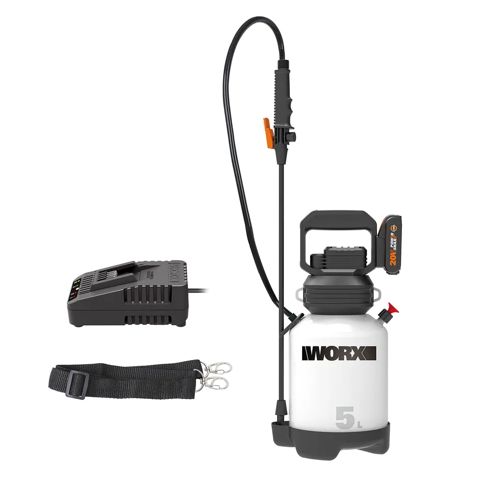 Worx WG829E Spruzzatore a Batteria 20V 5L con Lancia